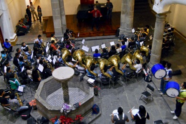 Artist in residence with the Minerva Marching Band, Puebla, México Artist in residence with the Minerva Marching Band, Puebla, México